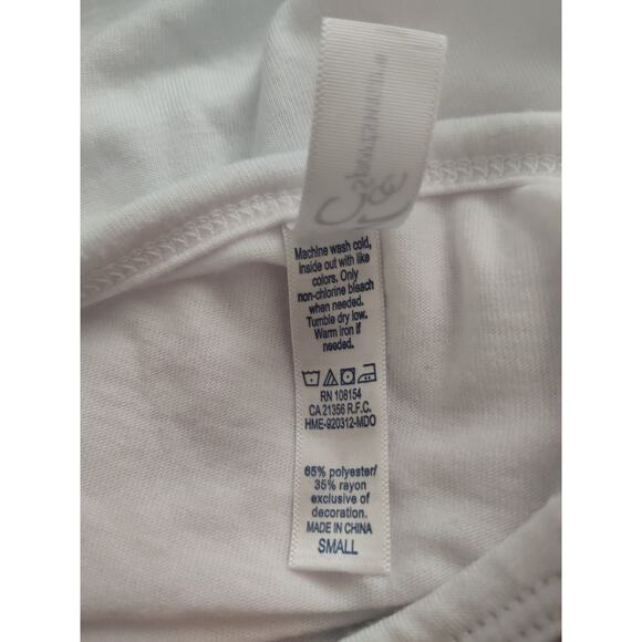 Winter Holiday snowman long sleeve tunic high low hem V-neck Small - Picture 9 of 10